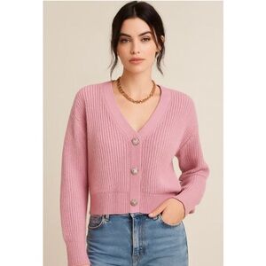 NWT Cinq à Sept Palmer Rose Quartz Cardigan